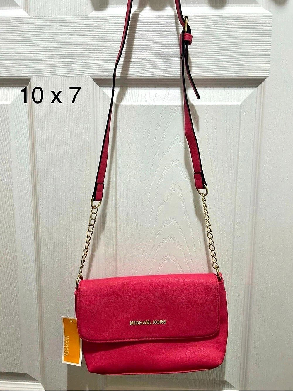 Michael Kors Jet Set Charm Item Pink Crossbody Bag NWT